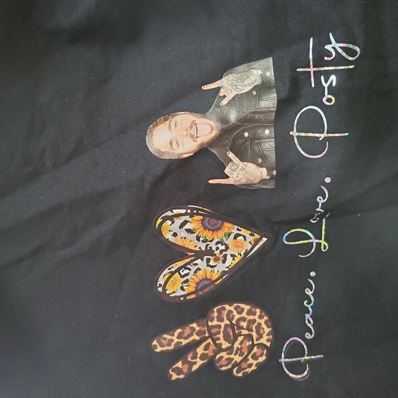 POST MALONE HANDMADE HOODIE SWEATSHIRT 2XL UNISEX. ALWAYS TIRED*SUNFLOWER - Picture 3 of 10